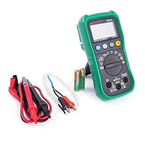 MS8239C Mastech Multimeter Digital Robust Autorange DCV/ACV/DCC/ACC/Ohm/Cap/Hz/Temperatur einschl. Batterie und Thermofühler von Mastech