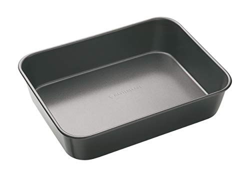 Master Class Antihaft-Bratform, Stahl, Grau, 34 x 26 x 7 cm Master Class Antihaft-Bratform, Stahl, Grau, 34 x 26 x 7 cm von Master Class
