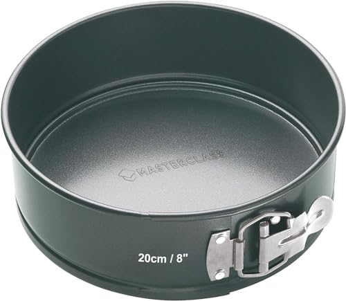 MasterClass Springform, rund, 20 cm, Karbonstahl (1 mm), mit losem Boden, PTFE-, PFOA- & BPA-freie Antihaftbeschichtung, Grau MasterClass Springform, rund, 20 cm, Karbonstahl (1 mm), mit losem Boden, PTFE-, PFOA- & BPA-freie Antihaftbeschichtung, Grau von Master Class
