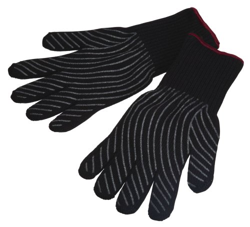 MasterClass Professional Hitzebeständige Sicherheits-Ofenhandschuhe - Schwarz von Master Class