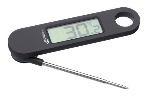 MasterClass Digitales Fleischthermometer mit klappbarem Fühler, schwarz von Master Class