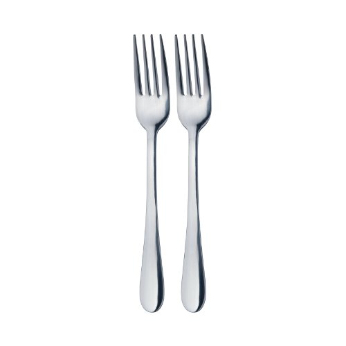 MasterClass Edelstahl-Speisegabeln als Essgabeln, Tafel-Gabel 20 cm (2er-Set), Silber von Master Class
