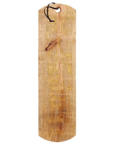MasterClass Extragroßes rustikales Master Class Servier-Brett, Holz, Braun, 20 x 70 x 2.4 cm von Master Class