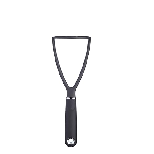 MasterClass Kartoffelstampfer, rostfreier manueller Kartoffelstampfer, ergonomische Soft-Touch-Nylon-Griffe, 34 cm (13,4''), schwarz von Master Class