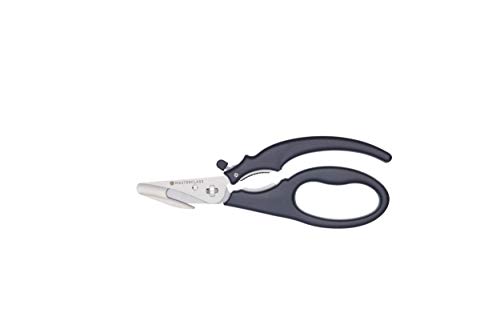 MasterClass Meeresfrüchte-Schere mit Hummerknacker und Softgrip-Griff, Edelstahl, 18,5 cm, Schwarz von Master Class