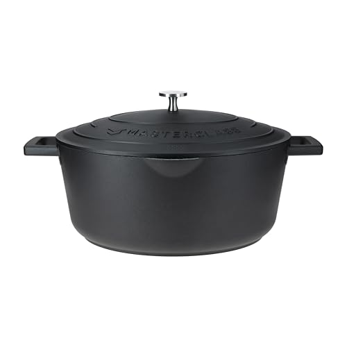 MasterClass Cast Aluminium Oval Casserole Dish With Self-Basting Lid Lighter Than Cast Iron Non-Stick, Black, Hob To Oven Easy Gravy Pouring Lip For Long Braising, Stews, Dishwasher safe, 30cm, 6L MasterClass Cast Aluminium Oval Casserole Dish With Self-Basting Lid Lighter Than Cast Iron Non-Stick, Black, Hob To Oven Easy Gravy Pouring Lip For Long Braising, Stews, Dishwasher safe, 30cm, 6L von Master Class