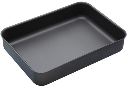 MasterClass Professional Ofenform, Antihaftbeschichtete Bratform aus Harteloxal, Geeignet für Backofen, Grill und Kochfeld (außer Induktion), Spülmaschinenfest, Schwarz, 37 x 26,5 cm von Master Class