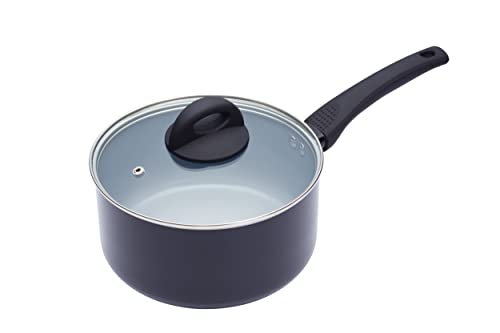 MasterClass Induktionssichere Antihaft-Keramik-Eco-Kasserolle mit PTFE-, PFOA- und BPA-freier Antihaftbeschichtung, 20 cm (8"), Silber von Master Class