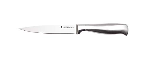 MasterClass Acero Deluxe Edelstahl Küchenmesser / Universalmesser, 12 cm , Farbe: Silber von Master Class
