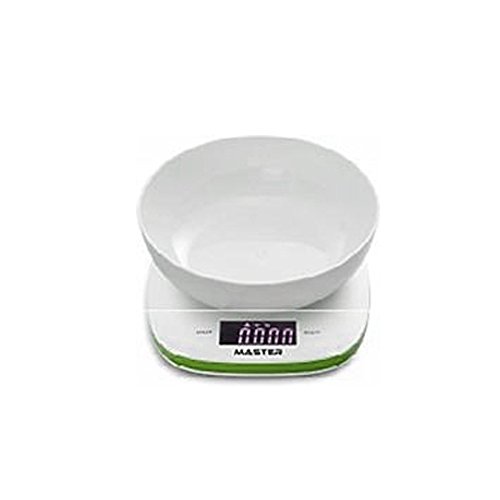 Master bc866g Digitale Küchenwaage (LCD 58,3 cm x 27 mm-vert/weiß AAA) von Master Digital