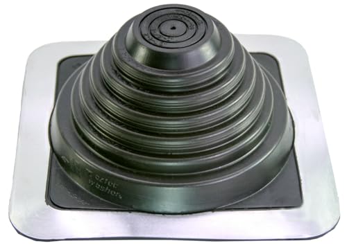 MASTER FLASH® Standard #3 Flexibler Dachdurchgang Dichtung EPDM Kragen gegen Wassereintritt Temperaturbeständig Schornsteinschutz Rohre Kabel Paneele (0-146mm) (SQ301BA-SET) von Master Flash
