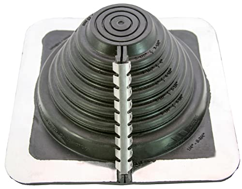 MASTER FLASH Dachdurchdringung zum Schutz Gegen das Eindringen von Wasser Rohrmanschette Dachdurchführung Rohrdurchführung Dichtungsflansch für Blechdachdeckungen Epdm No. 3 0-146mm von Master Flash