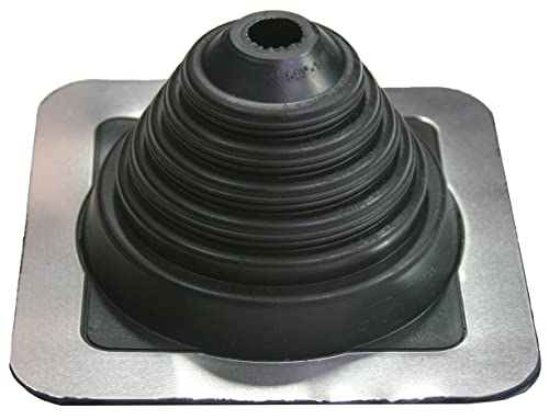 MASTER FLASH Dachdurchdringung zum Schutz Gegen das Eindringen von Wasser Rohrmanschette Dachdurchführung Rohrdurchführung Dichtungsflansch für Blechdachdeckungen Epdm No.2 15-101mm, Schwarz von Master Flash