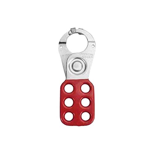 American Lock Lockout Hasp, Vinyl Coated Steel Hasp, 1 in. Jaw Clearance, ALO80, Red von Master Lock