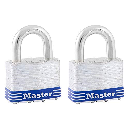 Laminated Keyed-Alike Steel Padlocks, 2-Pack, 2-In. -5T von Master Lock