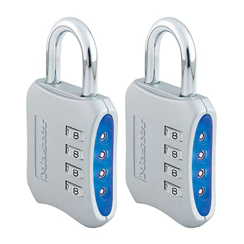 Lock Resettable Combination Locker Lock, Lock for Gym and School Lockers, Blue, 2 Pack, 653BLUE von Rawrr