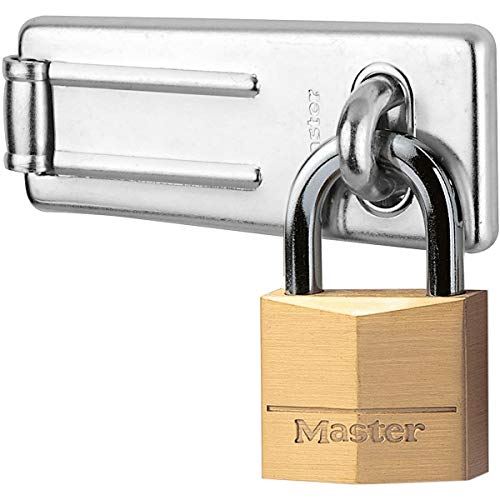 Master Lock 140703EURD Set aus Sicherheitsüberfalle und Vorhängeschloss mit Schlüssel von Master Lock