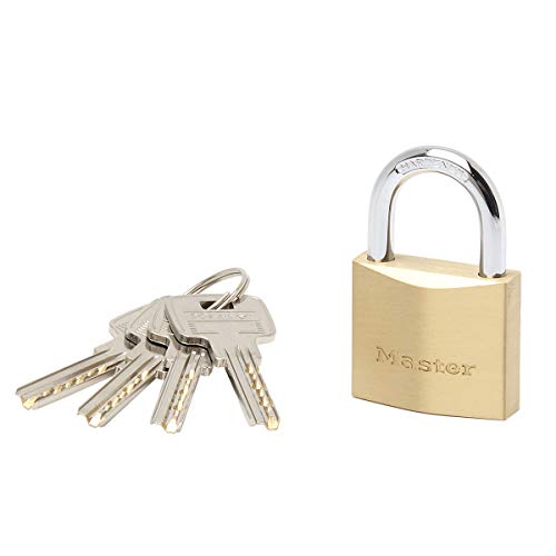 MASTER LOCK 2940EURD Vorhängeschloss 40mm Vollmessing Hohe Sicherheit mit Doppelter Verriegelung von Master Lock