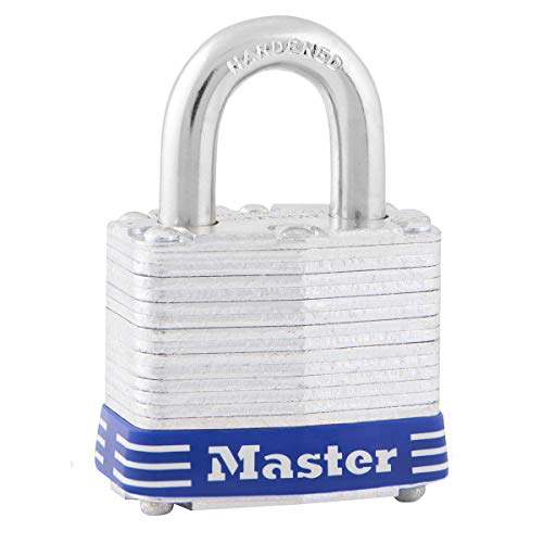 Master Lock 3EURD Vorhängeschloss aus laminiertem Stahl mit Schlüssel, Grau, 5,9 x 4 x 2,1 cm Master Lock 3EURD Vorhängeschloss aus laminiertem Stahl mit Schlüssel, Grau, 5,9 x 4 x 2,1 cm von Master Lock