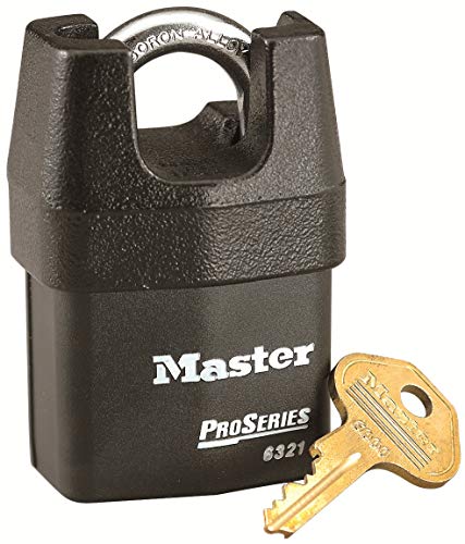 MASTER LOCK Hochsicherheits Wetterfest Padlock [Geschlossen Bügel] [Schlüssel] [Außenbereiche] 6321EURD – Für Transport und Industrielle Anwendung von Master Lock