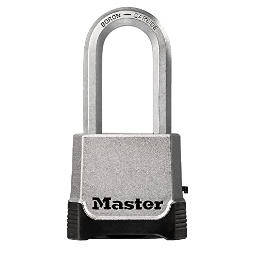 MASTER LOCK Hochleistungsvorhängeschloss [Schlüssel + Zahlenkombination] [Zinkgehäuse] [Außenbereich] M176EURDLH - Ideal für Lagerräume, Garagen etc. von Master Lock