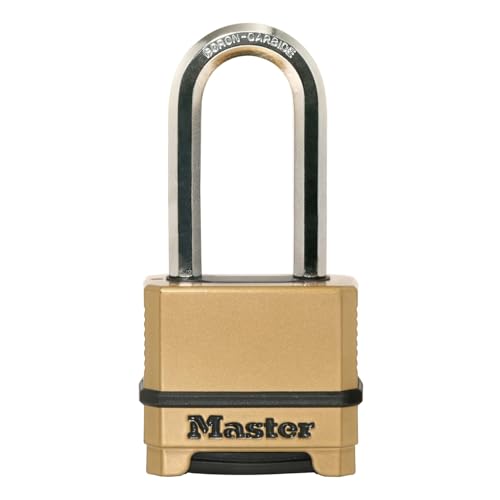 MASTER LOCK Hochleistungsvorhängeschloss [Zahlenkombination] [Zinkgehäuse] [Außenbereich] M175EURDLH - Ideal für Lagerräume, Garagen etc. von Master Lock