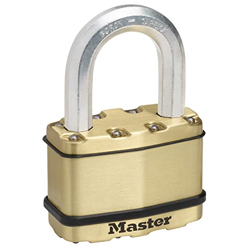 MASTER LOCK Hochleistungsvorhängeschloss [Schloss mit Schlüssel] [Laminierter Stah] [Wetterfest] M15BEURDLF - Ideal für Lagerräume, Garagen etc. von Master Lock