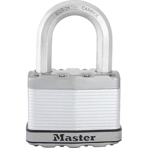 MASTER LOCK Hochleistungsvorhängeschloss [Schloss mit Schlüssel] [Laminierter Stahl] [Wetterfest] M15EURDLF - Ideal für Lagerräume, Garagen etc. von Master Lock