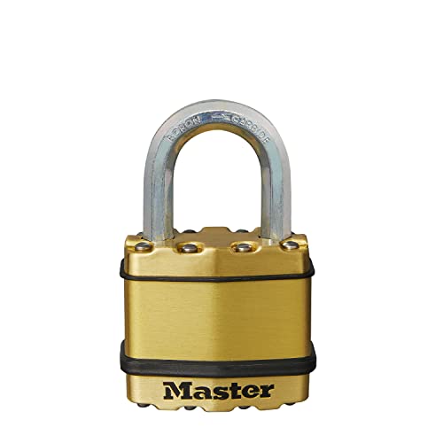 MASTER LOCK Hochleistungsvorhängeschloss [Schloss mit Schlüssel] [Laminierter Stahl] [Wetterfest] M1BEURD - Ideal für Lagerräume, Garagen etc. von Master Lock