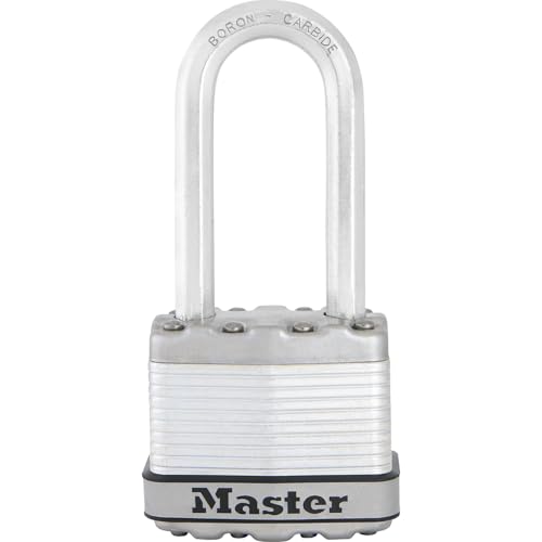 MASTER LOCK Hochleistungsvorhängeschloss [Schloss mit Schlüssel] [Laminierter Stahl] [Wetterfest] M1EURDLH - Ideal für Lagerräume, Garagen etc. von Master Lock