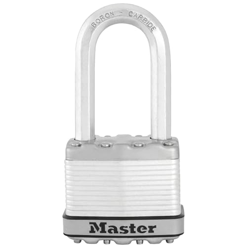 MASTER LOCK Hochleistungsvorhängeschloss [Schloss mit Schlüssel] [Laminierter Stahl] [Wetterfest] M5EURDLH - Ideal für Lagerräume, Garagen etc. von Master Lock