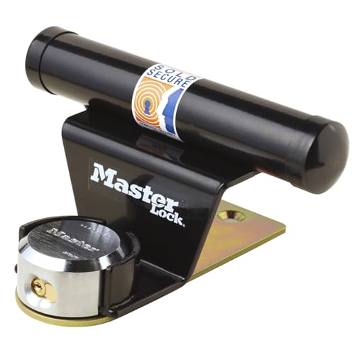 Master Lock 1488EURDAT Protektor für Garagentor mit Schlüsselschloss, schwarz, 13 cm x 27 cm x 22,5 cm von Master Lock