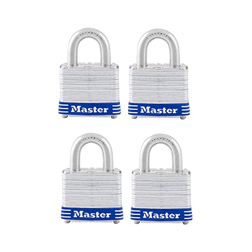 Master Lock 3008D Outdoor Vorhängeschloss mit Schlüssel, gleichschließend, silberfarben, 3,8 cm von Master Lock