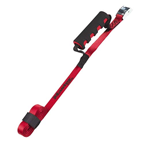 Master Lock 3123EURDAT Tragegurt mit Griff, Rot, 2,50 m x 25 mm Gurt von Master Lock
