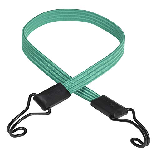 Master Lock 3225EURDAT Flaches Gummi-Spannseil mit Haken [80 cm langes Spannseil] [Doppelter Invershaken] - Ideal zum Transportieren, Verpacken und Sichern von Lasten von Master Lock