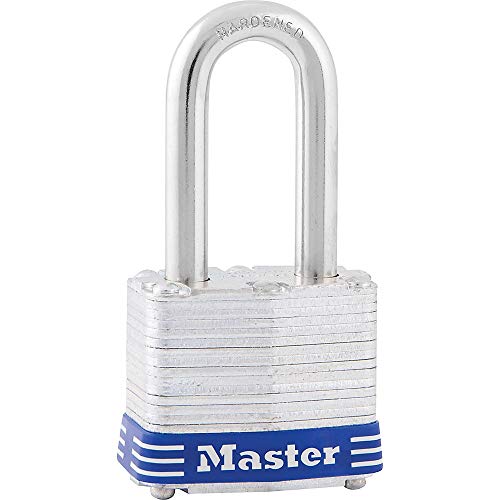 Master Lock 3DLF Vorhängeschloss mit langem Bügel, 3,8 cm Bügel, Stahl von Master Lock