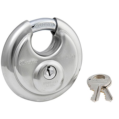 Master Lock 40T Edelstahl-Diskus-Vorhängeschloss, 2 Stück von Master Lock
