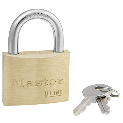 Master Lock 4150 Schlüssel Vorhängeschloss aus Messing, Gold, 6,8 x 5 x 1,4 cm von Master Lock