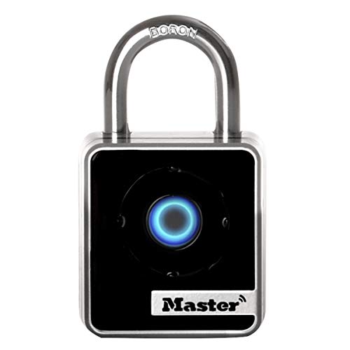 Master Lock 4400EUREC Bluetooth Smart-Vorhängeschloss für den professionellen und privaten Gebrauch, Innenbereich, Bluetooth-Zugriff mit Smartphone von Master Lock