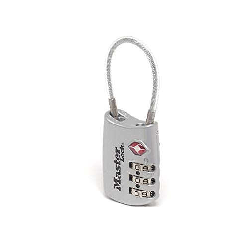 Master Lock 4688EURD TSA Zahlenschloss, Zufällige Farbe, 8,2 x 3 x 1,4 cm von Master Lock