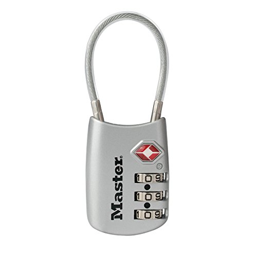 Master Lock 4688dslv TSA Kabel Gepäck akzeptiert Silber, 24er Pack, Stück, 4688DSLV von Master Lock