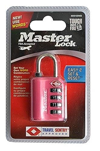 Master Lock 4691DWD TSA-zugelassenes Zahlenschloss, 1 Stück, sortiert, 1 Stück, Farben können variieren von Master Lock