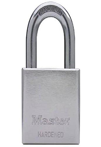 Master Lock 532DPF Vorhängeschloss aus Chromstahl, mit Schlüssel, 5,1 cm Bügel, 5,1 cm breit, silberfarben von Master Lock