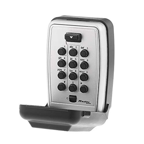 Master Lock 5423D Aufbewahrungsbox mit Tastenfeld, Wandhalterung, Schwarz von Master Lock