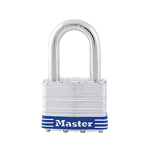 Master Lock 5DLF Outdoor Vorhängeschloss mit Schlüssel, 1 Stück, Silber von Master Lock