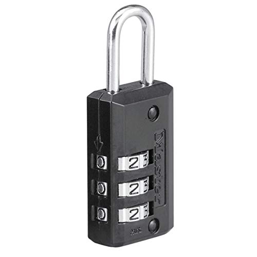 Master Lock 646EURD Zahlenschloss mit Zinkgehäus, Schwarz, 6,3 x 2 x 1 cm von Master Lock