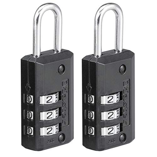 Master Lock 646EURT 2er-Pack Zahlenschlösser mit Zinkgehäus, Schwarz, 6,3 x 2 x 1 cm Master Lock 646EURT 2er-Pack Zahlenschlösser mit Zinkgehäus, Schwarz, 6,3 x 2 x 1 cm von Master Lock
