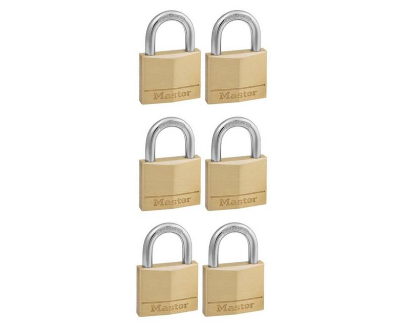 Master Lock 6x1 Vorhängeschloss gleichschliessend 22mm Diebstahlalarm von Master Lock