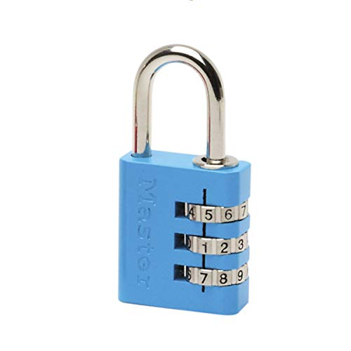 Master Lock 7630EURDCOL Zahlenschloss Vorhängeschloss aus Aluminium, Zufällige Farbe, 3 x 6,5 x 1,3 cm von Master Lock