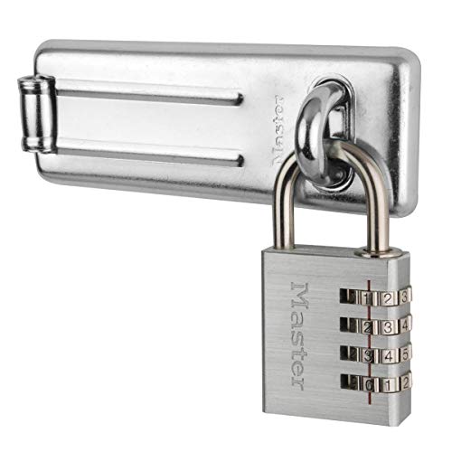 Master Lock 7640704EURD Set aus Sicherheitsüberfalle und Kombinationsvorhängeschloss von Master Lock